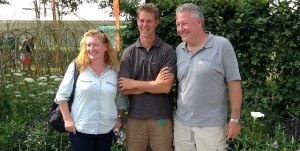 Slate Grey director with Charlie Dimmock and Tommy Walsh