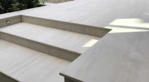 Slate Grey garden design new porcelain patio steps detail Tunbridge Wells